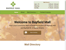 Tablet Screenshot of bayfieldmall.ca